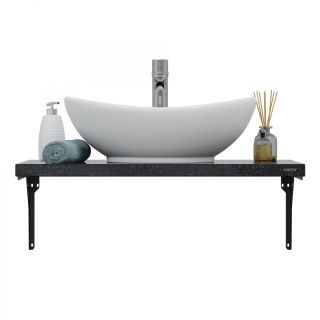 Столешница из литьевого мрамора СанТа 900146 80см млечный путь